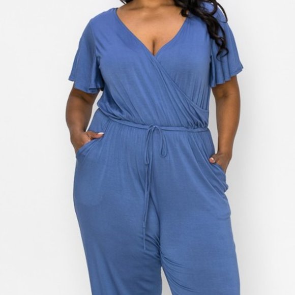 Pants & Jumpsuits Beautiful Blue Jumpsuit Poshmark